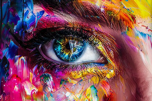 digitaal abstract schilderij