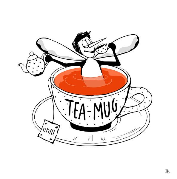 Tea Mug by Kim Aukema Imthorn