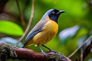 Blaukronenlachsdrossel in der Natur