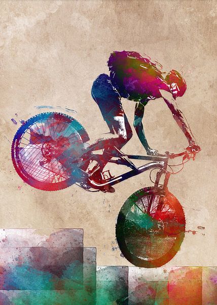 Radfahren Fahrrad Sport Kunst #Radfahren #Fahrrad von JBJart Justyna Jaszke