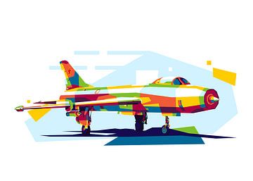 SU-7 in WPAP Illustratie van Lintang Wicaksono
