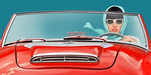 Die Cabrio Fahrerin von Monika Jüngling