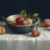 Stilleben mit Pflaumen von annemiek art