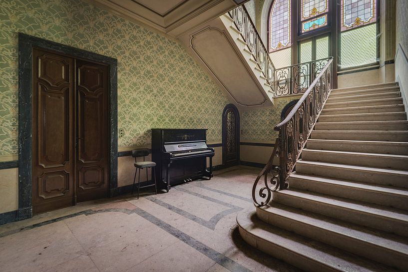 Staircase with Piano by Perry Wiertz