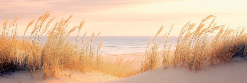 Gentle coastal magic in the morning light by Poster Art Shop