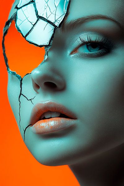 Broken beauty in pop art style by Poster Art Shop