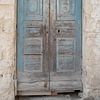 Oude blauw-bruine deur | Matera, Italië | Pastel | Reisfotografie fine art van Monique Tekstra-van Lochem
