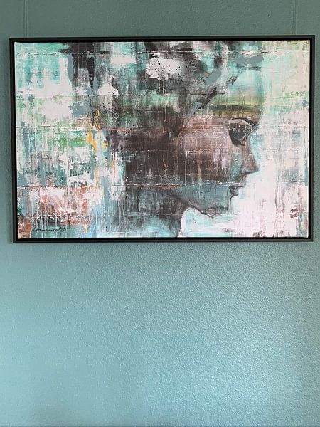 Klantfoto: Angie green van Atelier Paint-Ing, op canvas