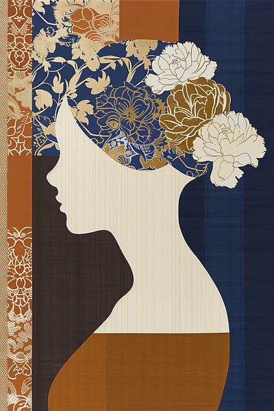 Botanical Beauty in Sleek Silhouette form by Color Square