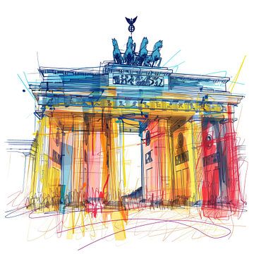 Brandenburger Tor Illustration von ARTemberaubend