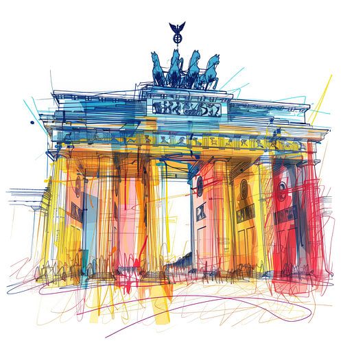 Illustratie Brandenburger Tor