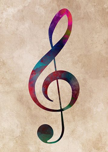 treble clef by JBJart Justyna Jaszke