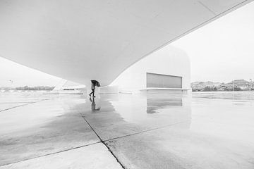 Centro Niemeyer in Avilés, Spanje van Peter Haastrecht, van