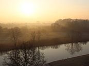 Sunrise on a river by Melanie Schook thumbnail