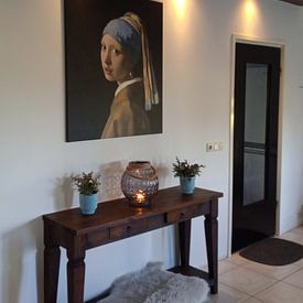 Customer photo: Girl with a Pearl Earring - Vermeer painting, on canvas
