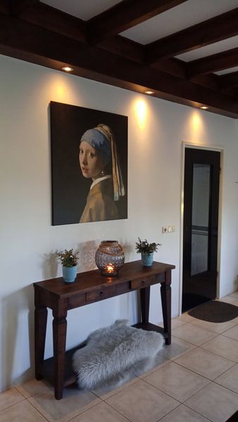 Customer photo: Girl with a Pearl Earring - Vermeer painting, on canvas