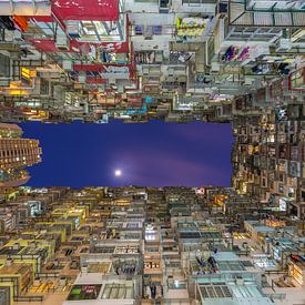 Hong Kong by Night - Quarry Bay Buildings - 4 van Tux Photography