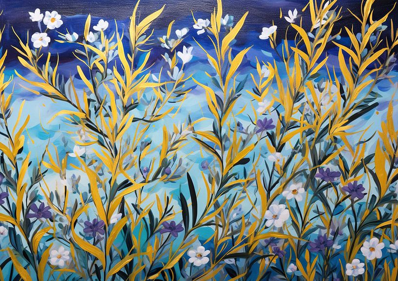 Kleurrijke Floral van Abstract Schilderij