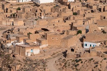 Village View Tunisia by Bernardine de Laat