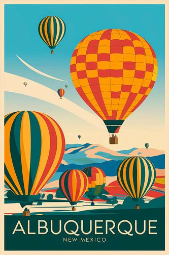 Albuquerque, New Mexico Vintage Reisposter