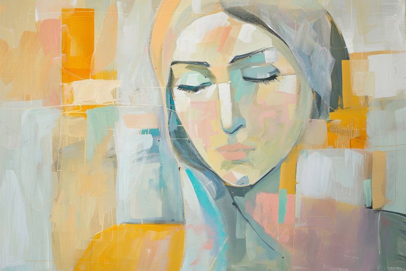 Cubist woman by Poster Art Shop