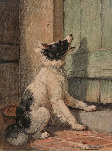 Henriëtte Ronner-Knip - Wachten (1870)