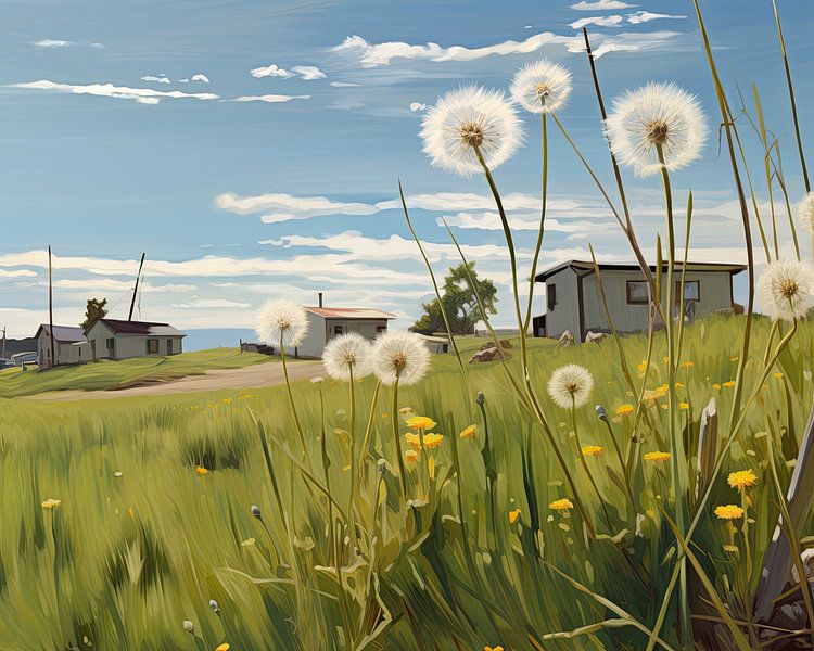 Flowers: Dandelions by Eye catching paintings