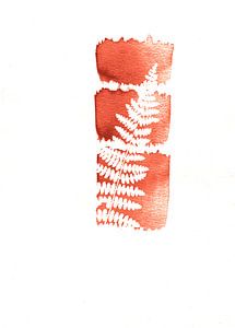 Fougère orange minimaliste