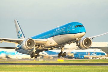 Klm Dreamliner takeoff kaagbaan schiphol sur Arthur Bruinen