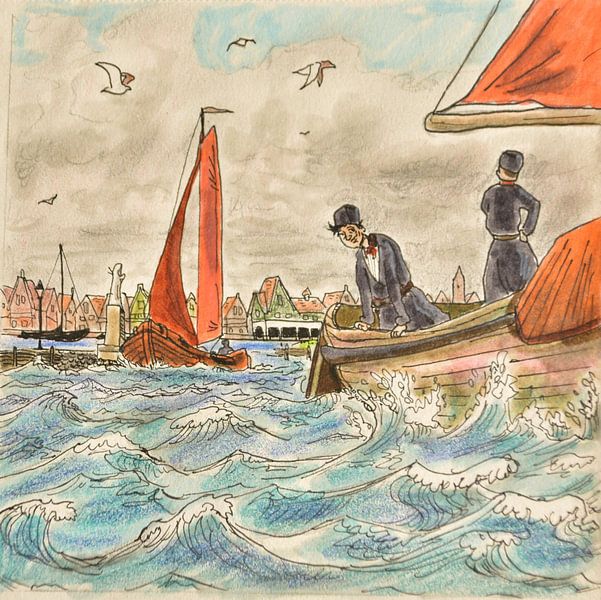 The Fishermen of Volendam by Michael de Boer
