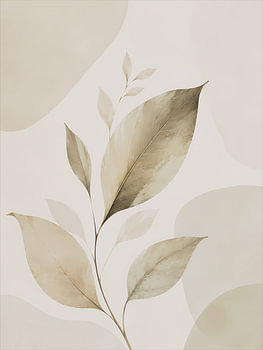 Étude botanique des feuilles : sauge et sable