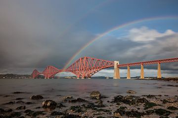 Rainbow at the Forth Bridge