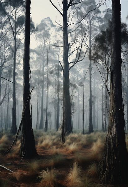 Raue Landschaft von fernlichtsicht