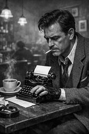 Film Noir Café Szene von Digital Picture Art