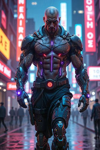 NEON CYBORG - Een soldaat half mens en half machine
