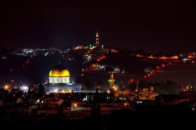 The temple mount in the evening. von Rop Oudkerk