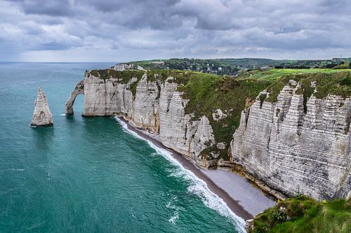 Chalk cliff near Étretat, Normandy