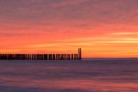 Zonsondergang strand Domburg van Zeeland op Foto thumbnail