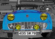 Triumph TR3 in blauw van aRi F. Huber thumbnail