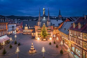 Weihnachten in Wernigerode, Deutschland von Michael Abid