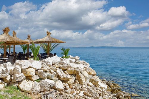 op de promenade van Brela