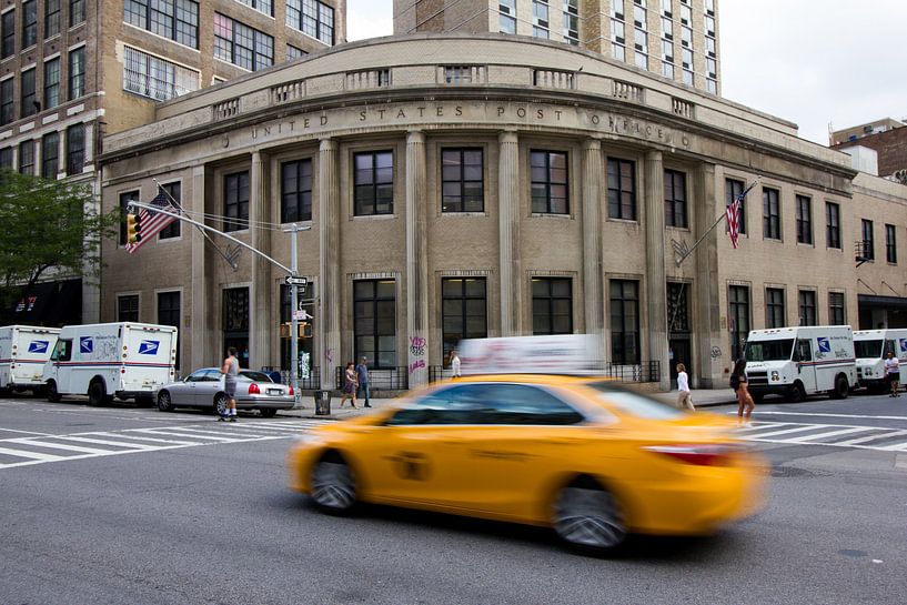 New York - Taxi jaune pour la Poste par Erik Winde