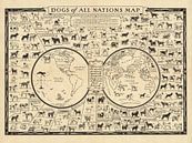 Carte des chiens de tous les pays par World Maps Aperçu