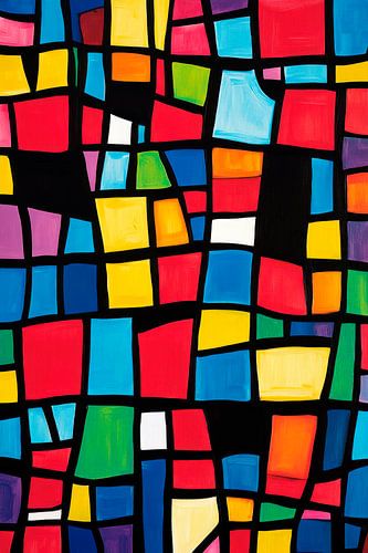 Kleurrijk mozaïekoppervlak