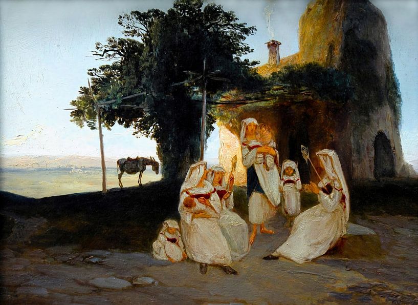 Tisserandes à Cervara - Carl Blechen par Accessible Art