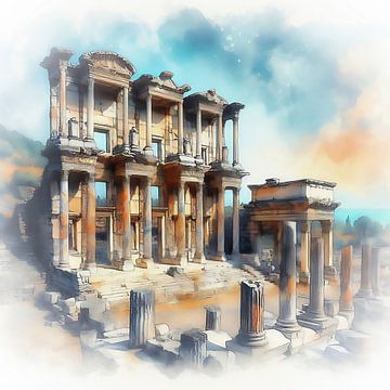 Tempel der Artemis in Ephesus (Türkei) von Digital Art Nederland