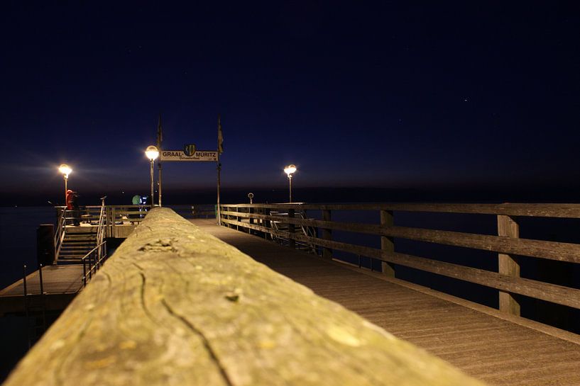 Sea bridge at night by ares64