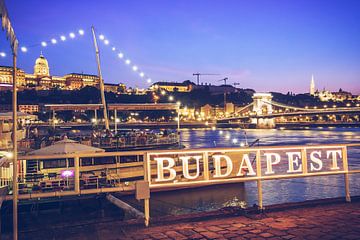 Boedapest - Donaubank / Kettingbrug van Alexander Voss