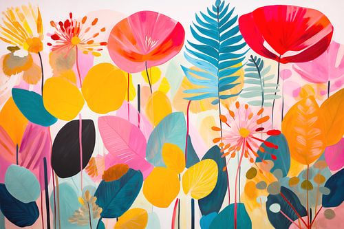 Moderne kleurige Natuur