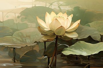 Lotus bloem van Imagine